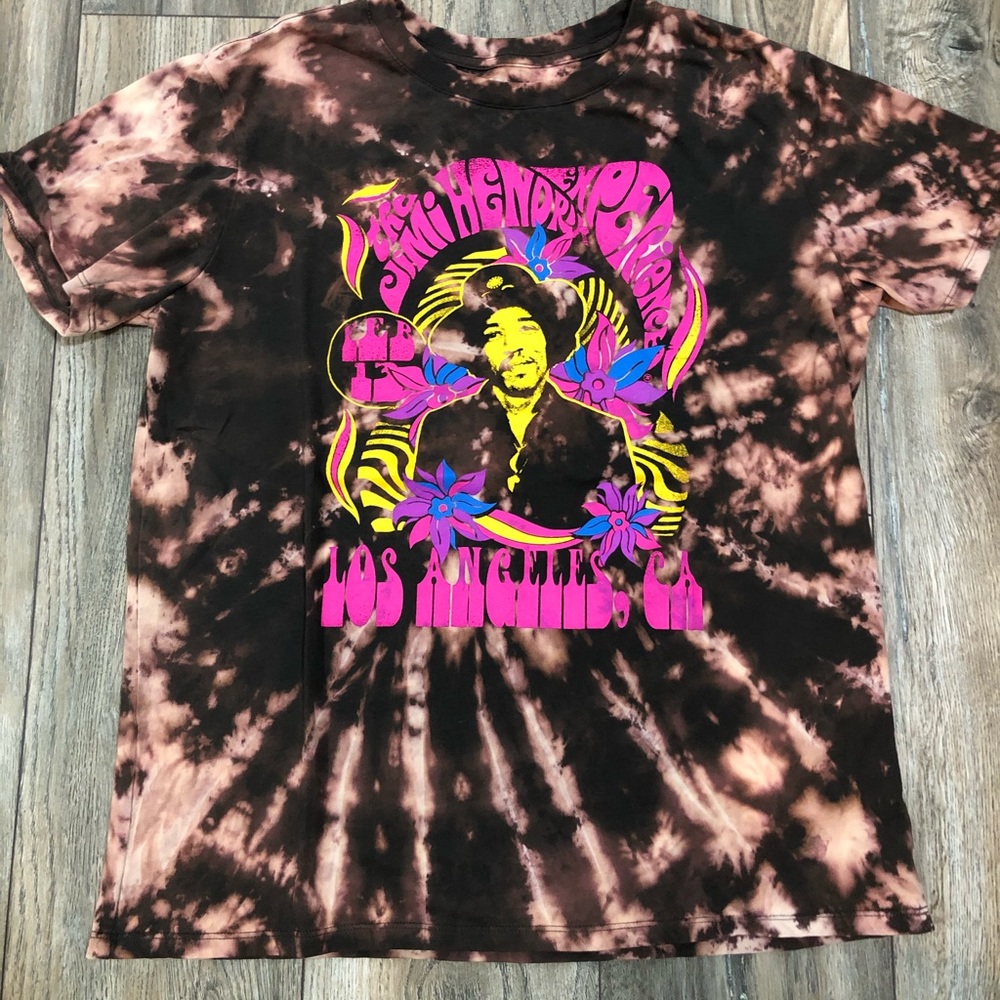 Jimi Hendrix Bleach Dyed T-Shirt